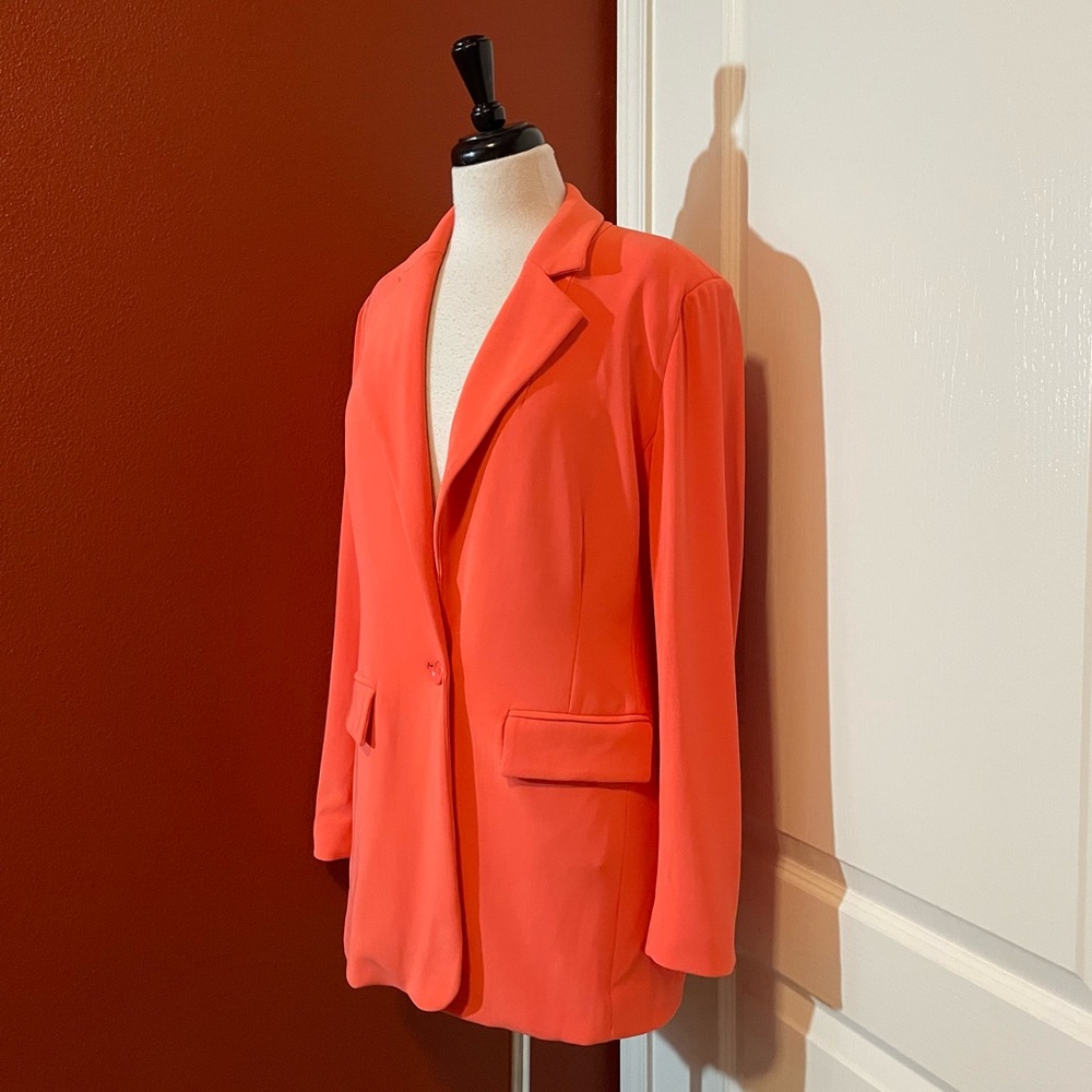 Boston Proper Women’s Beyond Travel Classic Boyfriend Single Button Lined Blazer